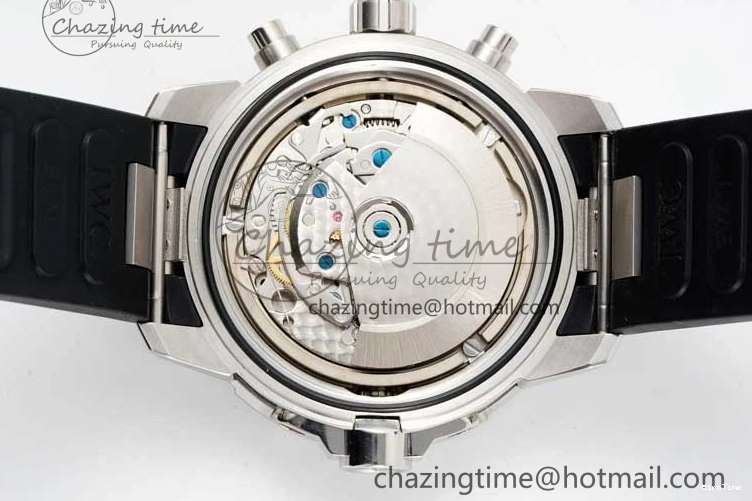 MIROTIME 1226 Aquatimer Chrono SS RSF 1:1 Best Edition Black Dial on Black Rubber Strap A EyeCatching 7073